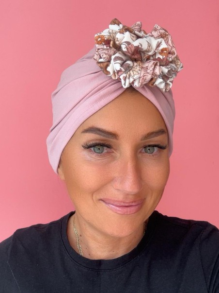 Bawełniany turban - różowy - Sklep internetowy