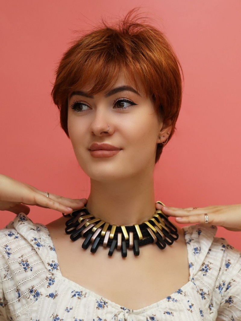 ruda peruka syntetyczna -krótka-sklep internetowy