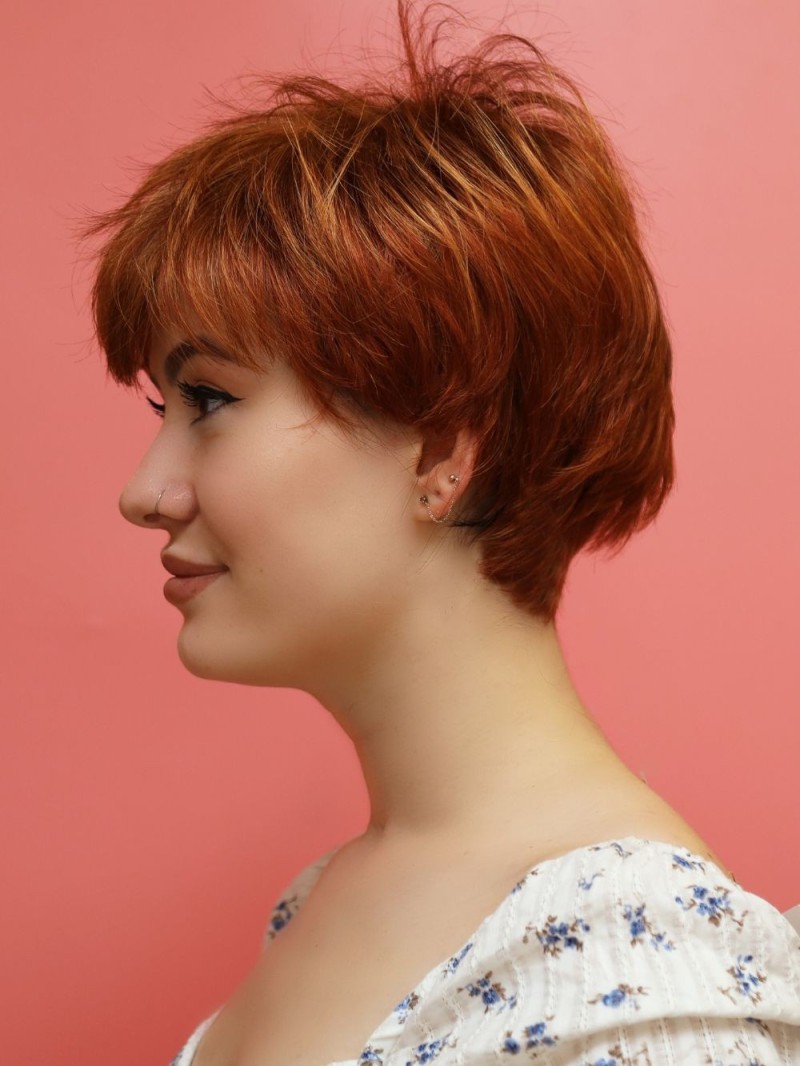 ruda peruka syntetyczna -krótka-sklep internetowy