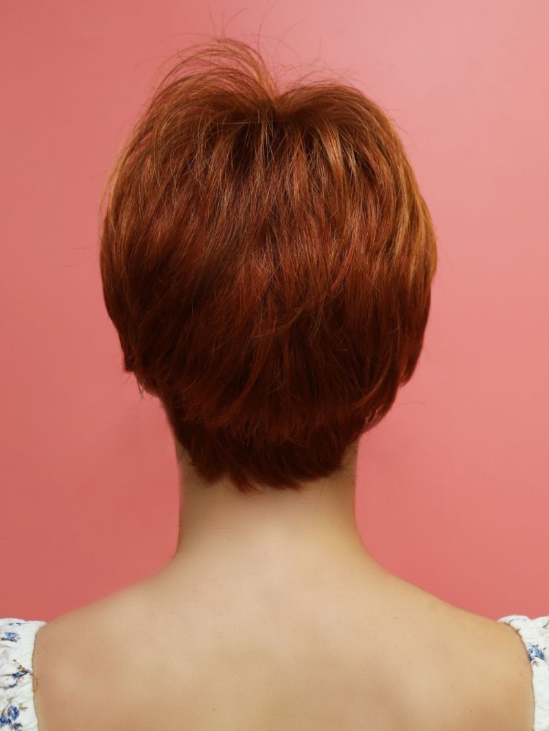 ruda peruka syntetyczna -krótka-sklep internetowy