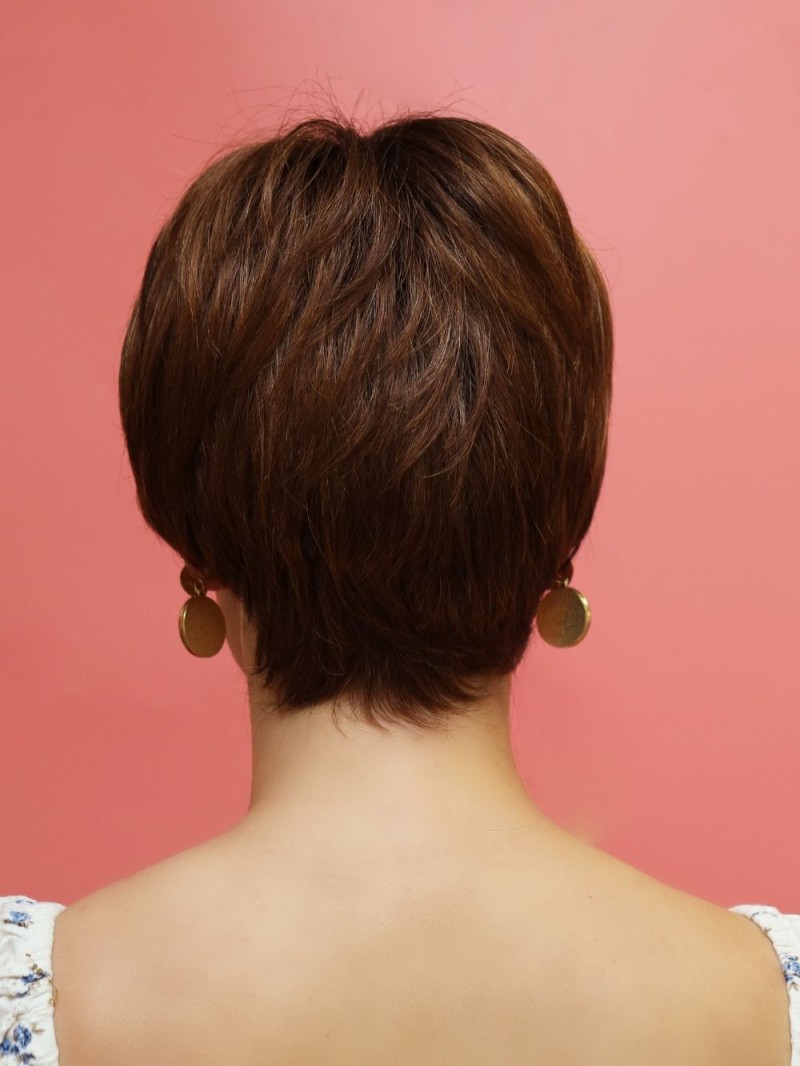 krótka peruka syntetyczna-brązowa-Hania-sklep internetowy