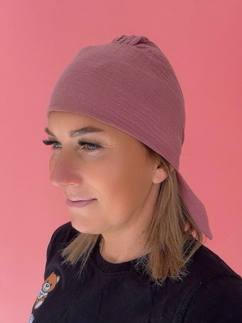 Muślinowa czapka - z daszkiem - Sklep internetowy