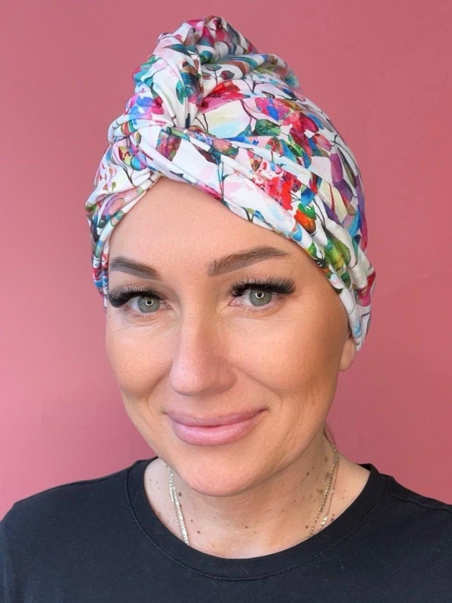 Bawełniany turban - z szarfami - Sklep Internetowy