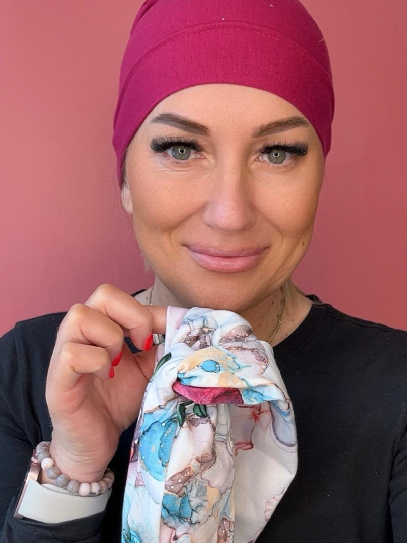 Szyfonowy turban - z opaską - Sklep internetowy