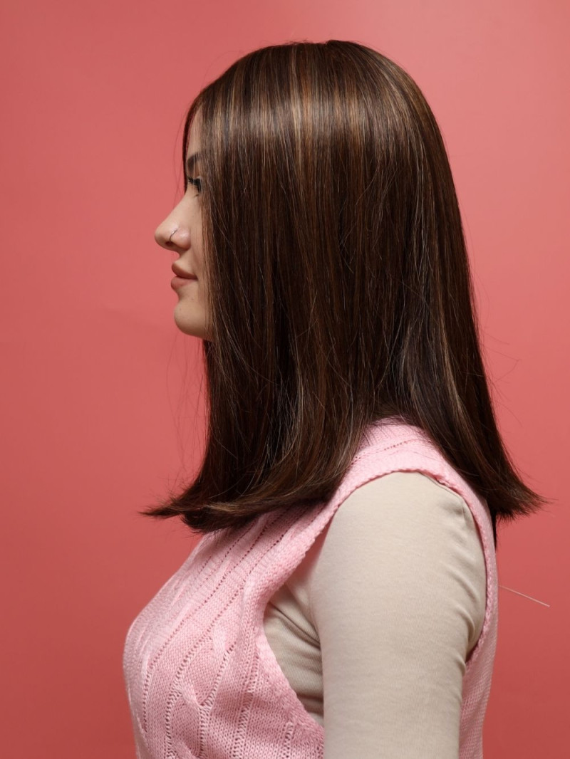 Syntetyczna peruka - brąz - Sklep internetowy