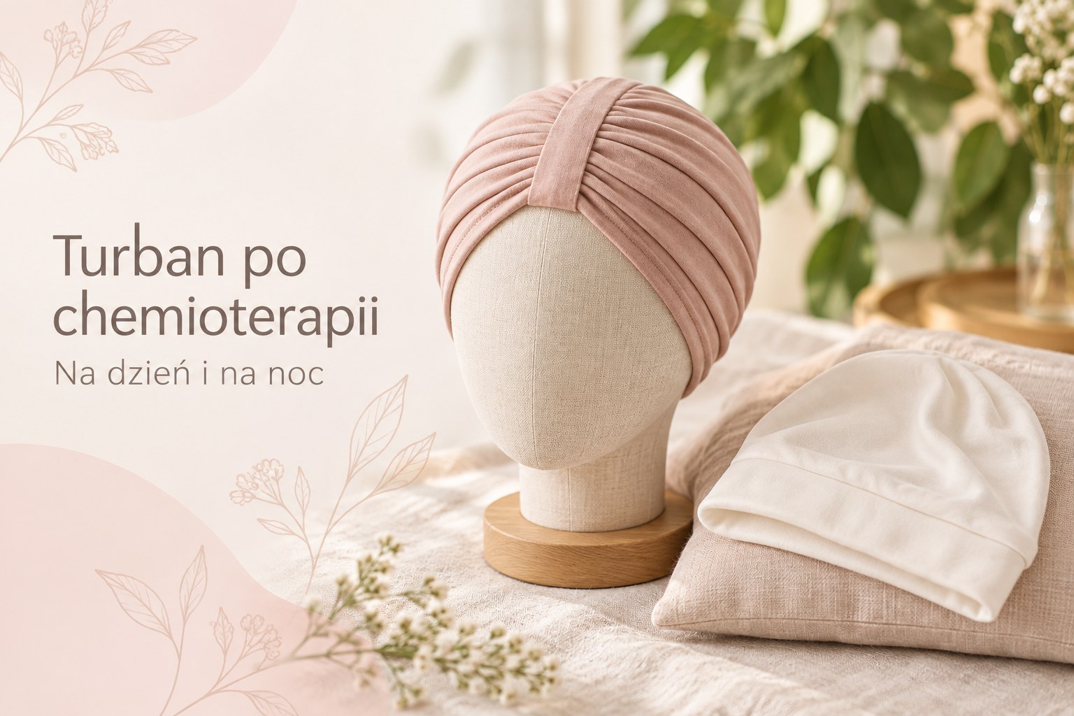 Turban po chemioterapii – jak wybrać wygodny model na dzień i na noc?